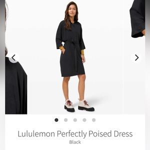 Lululemon Perfectly Poised Dress Size 6 Black Excellent